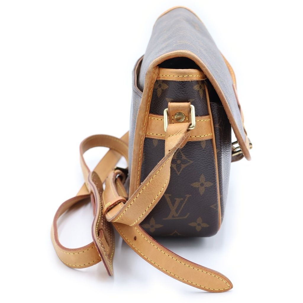 Louis Vuitton Monogram Sologne Shoulder Bag Brown Leather Gold — view 3