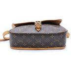 Louis Vuitton Monogram Sologne Shoulder Bag Brown Leather Gold — view 4
