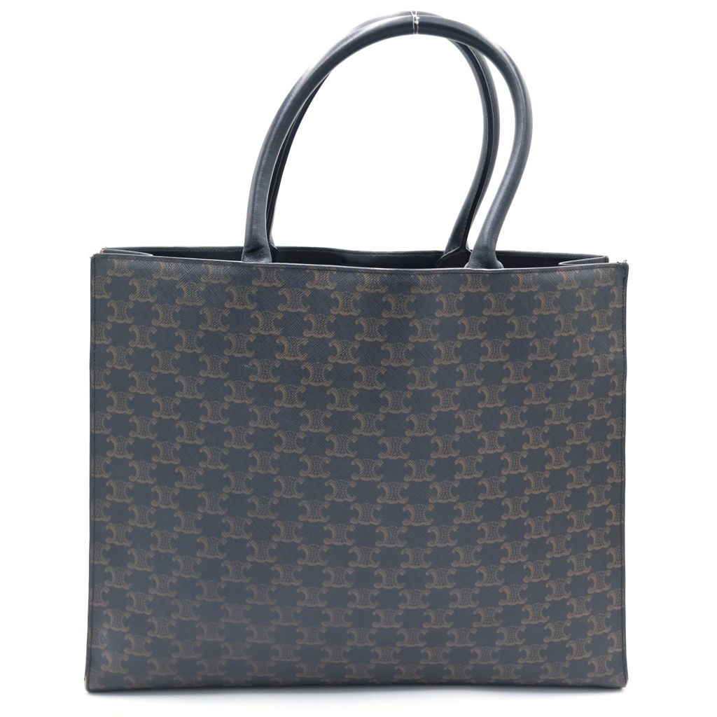 Celine Vertical Cabas Triomphe Canvas Tote Brown — view 2