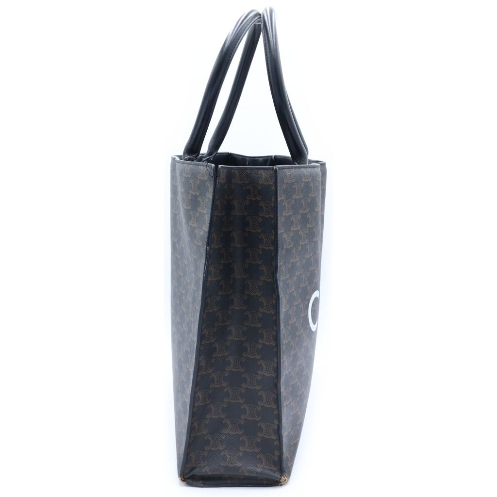 Celine Vertical Cabas Triomphe Canvas Tote Brown — view 3