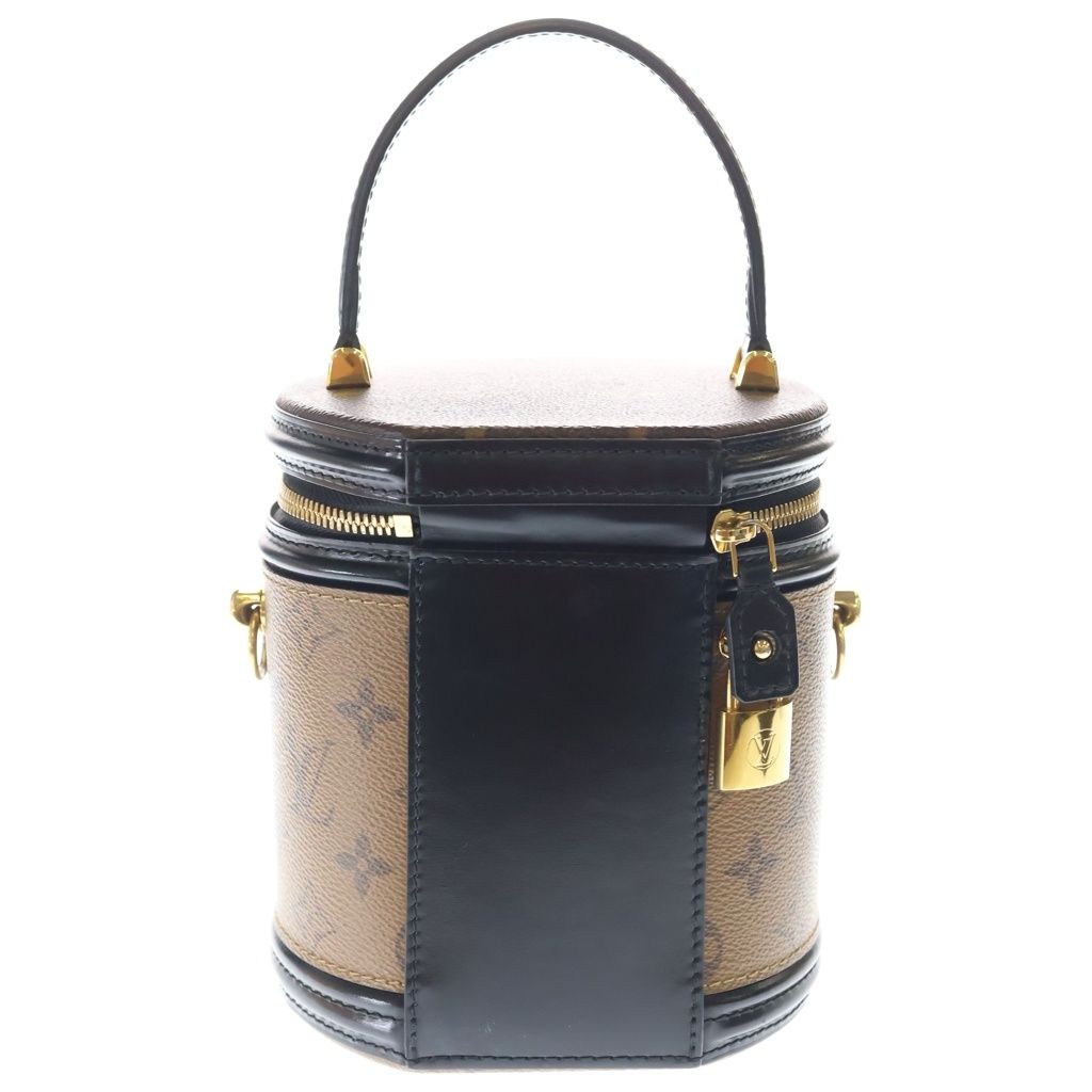 Louis Vuitton Monogram Reverse Cannes Leather 2-Way Shoulder Bag Brown Black — view 2
