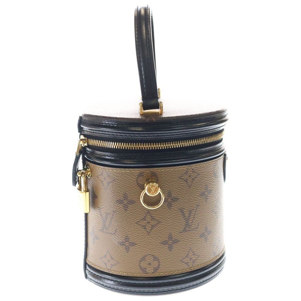 Louis Vuitton Monogram Reverse Cannes Leather 2-Way Shoulder Bag Brown Black — view 3