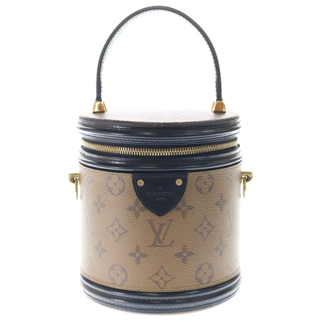 Louis Vuitton Monogram Reverse Cannes Leather 2-Way Shoulder Bag Brown Black