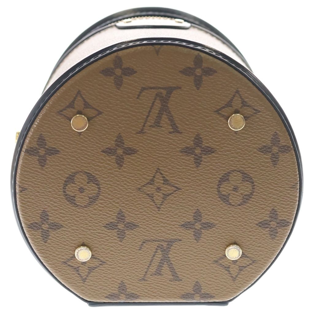 Louis Vuitton Monogram Reverse Cannes Leather 2-Way Shoulder Bag Brown Black — view 4