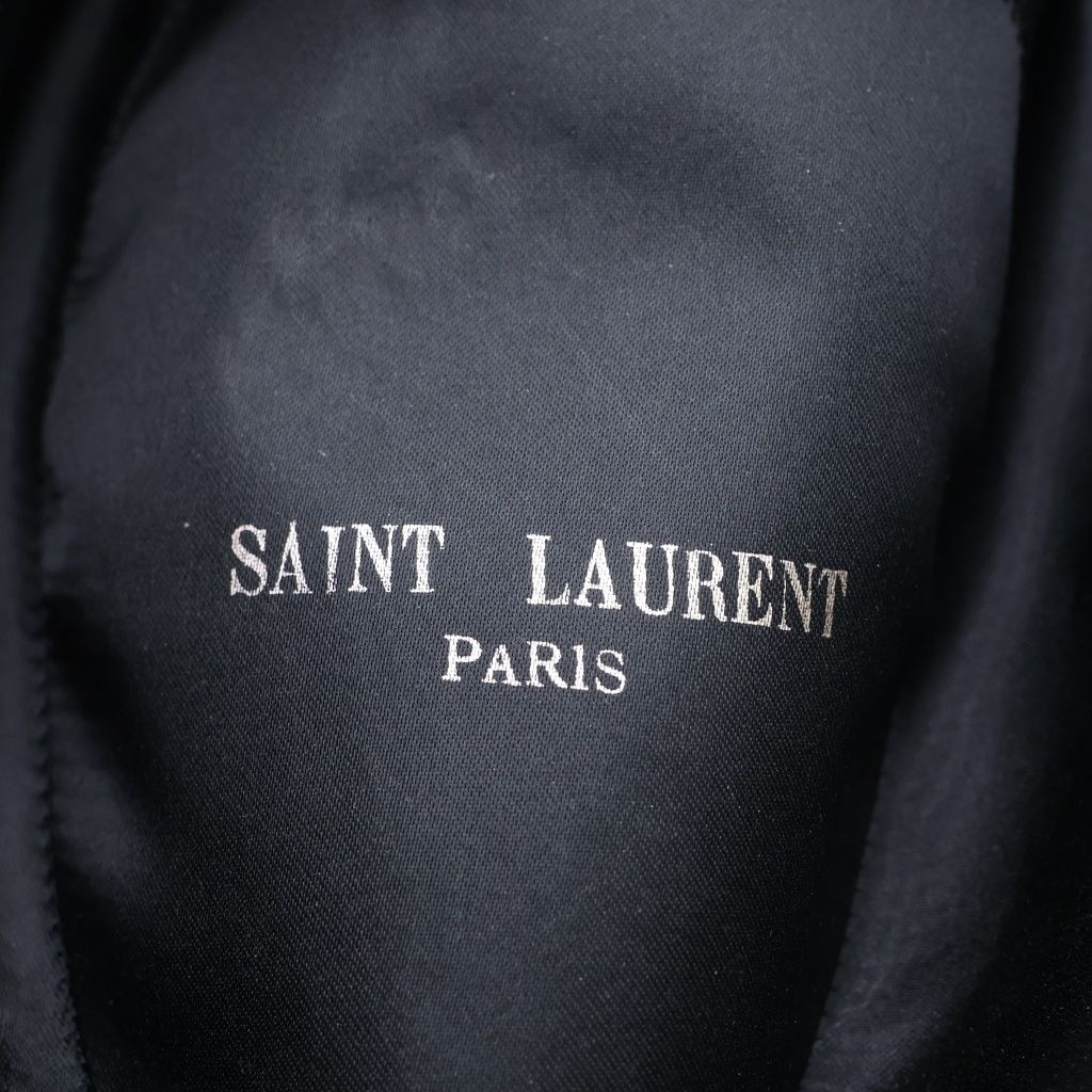 Saint Laurent Paris New Bowie Fedora Hat Long Prim Hat Folded Hat Black — view 7