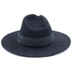 Saint Laurent Paris New Bowie Fedora Hat Long Prim Hat Folded Hat Black — view 2