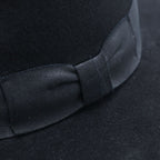 Saint Laurent Paris New Bowie Fedora Hat Long Prim Hat Folded Hat Black — view 5