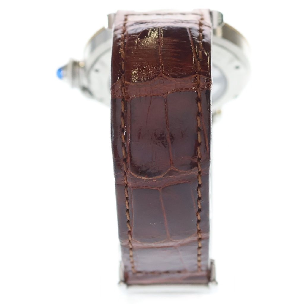 Cartier Pasha de Cartier Plunger Watch Date Back Skelton Yg SS Leather Automatic — view 2
