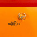 Hermes Mexico Ring 925 Sterling Silver Gold