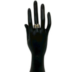 Hermes Mexico Ring 925 Sterling Silver Gold — view 2