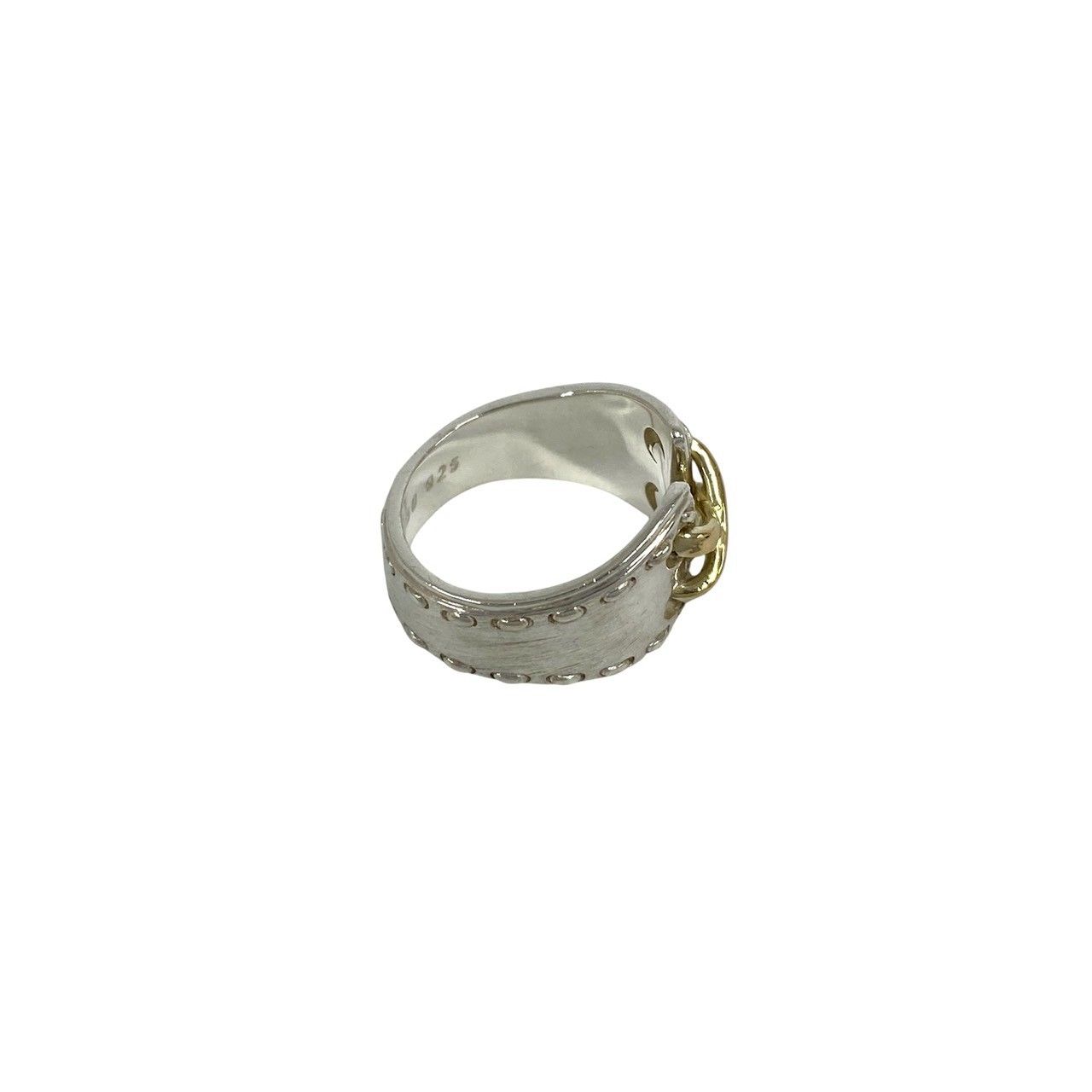 Hermes Mexico Ring 925 Sterling Silver Gold — view 5