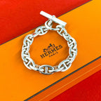 Hermes Vintage Martin Margiela Era Chaine D'ancre PM 15 Links Bracelet 925
