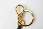 Prada Key Ring Key Holder Trick Heart Pelle Black Gold — view 3