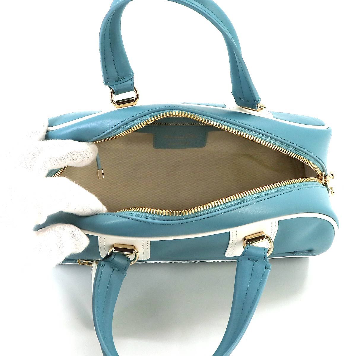 Dior Vibe Small Bow Sling Bag 2-Way Hand Shoulder Leather — view 6