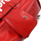 Louis Vuitton Supreme Epi Christopher PM Backpack Leather Red White — view 8