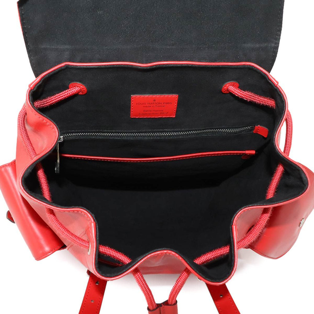 Louis Vuitton Supreme Epi Christopher PM Backpack Leather Red White — view 6