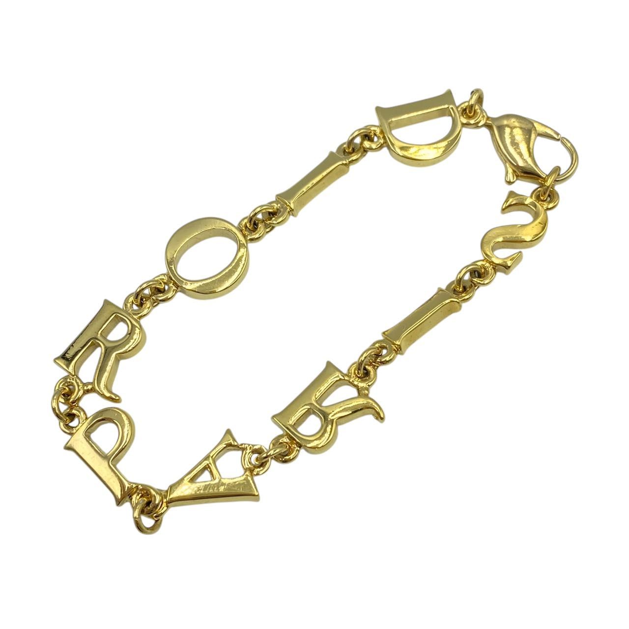 Dior Bracelet Gold Color Logo — view 2
