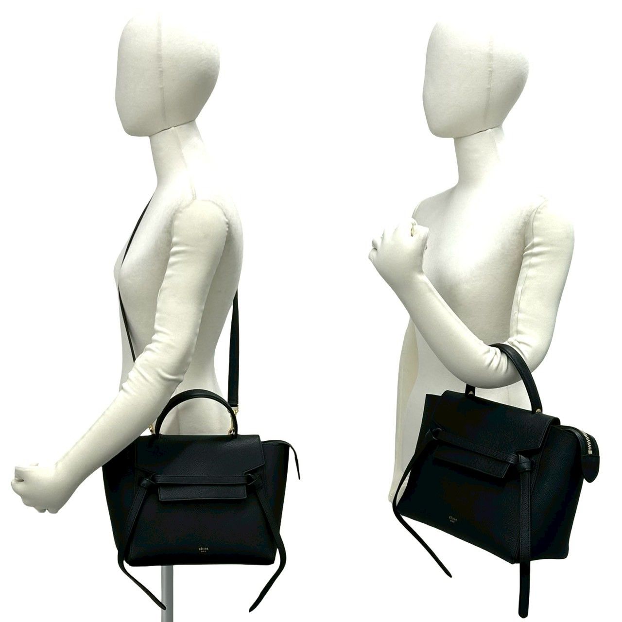 Celine Belt Bag Micro Leather 2-Way Black — view 2