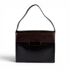 Prada Leather Shoulder Bag Hobo Soho Dark Brown Vintage — view 2