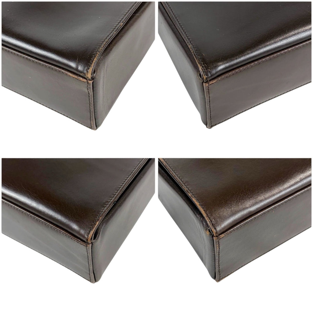 Prada Leather Shoulder Bag Hobo Soho Dark Brown Vintage — view 6