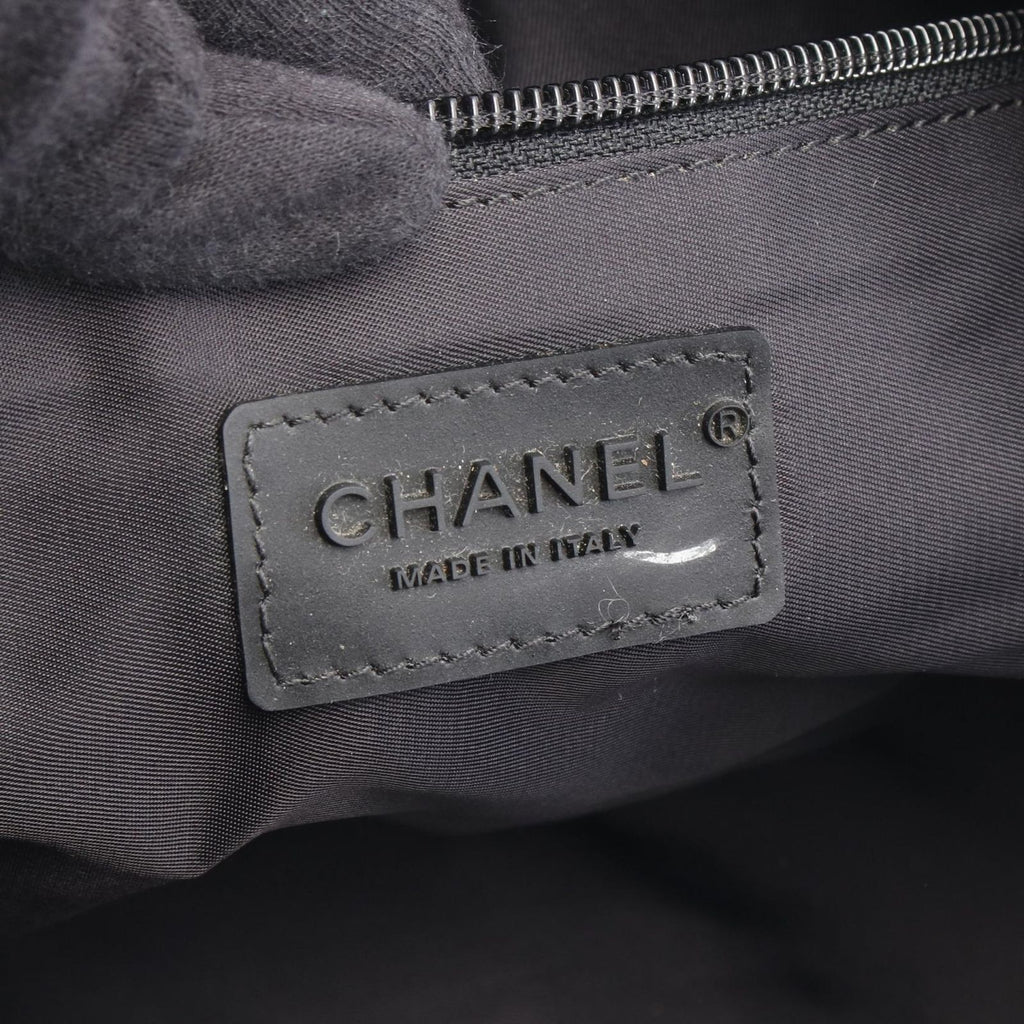 Chanel Boston Bag Choco Bar Sports Line Black Nylon — view 4