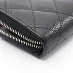 Chanel Coin Case Classic Zip Purse Quilted Black Caviar Leather — view 7
