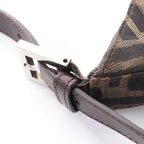 Fendi Shoulder Bag Zucca Brown Canvas Leather — view 7