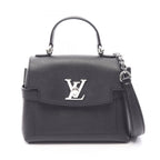 Louis Vuitton Handbag Lockme 2-Way Noir Leather Mini