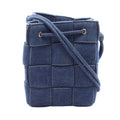 Bottega Veneta Shoulder Bag Small Cassette Navy Denim