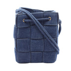 Bottega Veneta Shoulder Bag Small Cassette Navy Denim