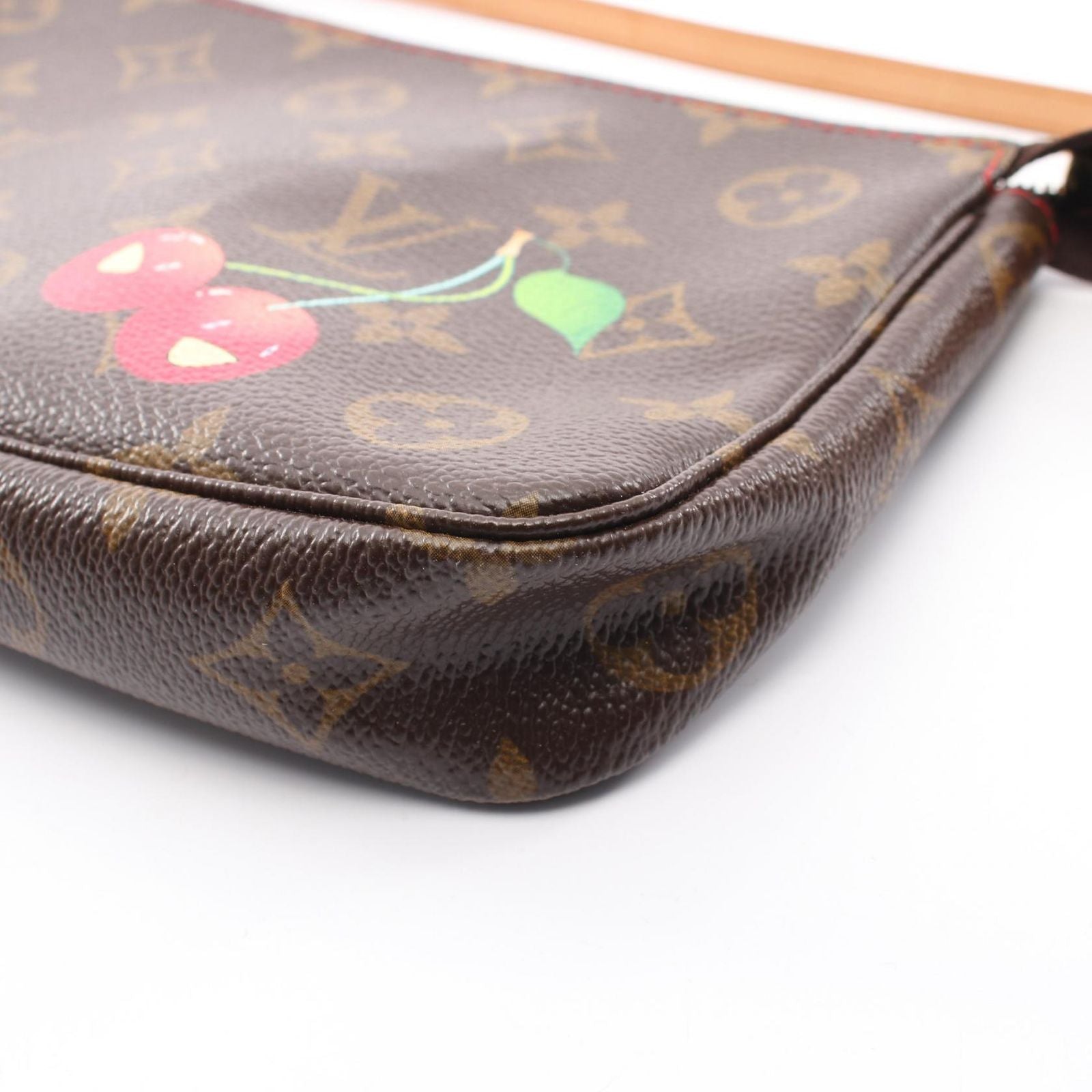 Louis Vuitton Handbag Pochette Monogram Cherry Canvas Leather — view 6