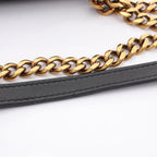 Louis Vuitton Shoulder Bag New Wave Chain MM Noir Leather — view 8