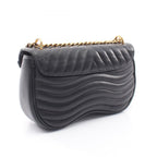 Louis Vuitton Shoulder Bag New Wave Chain MM Noir Leather — view 2