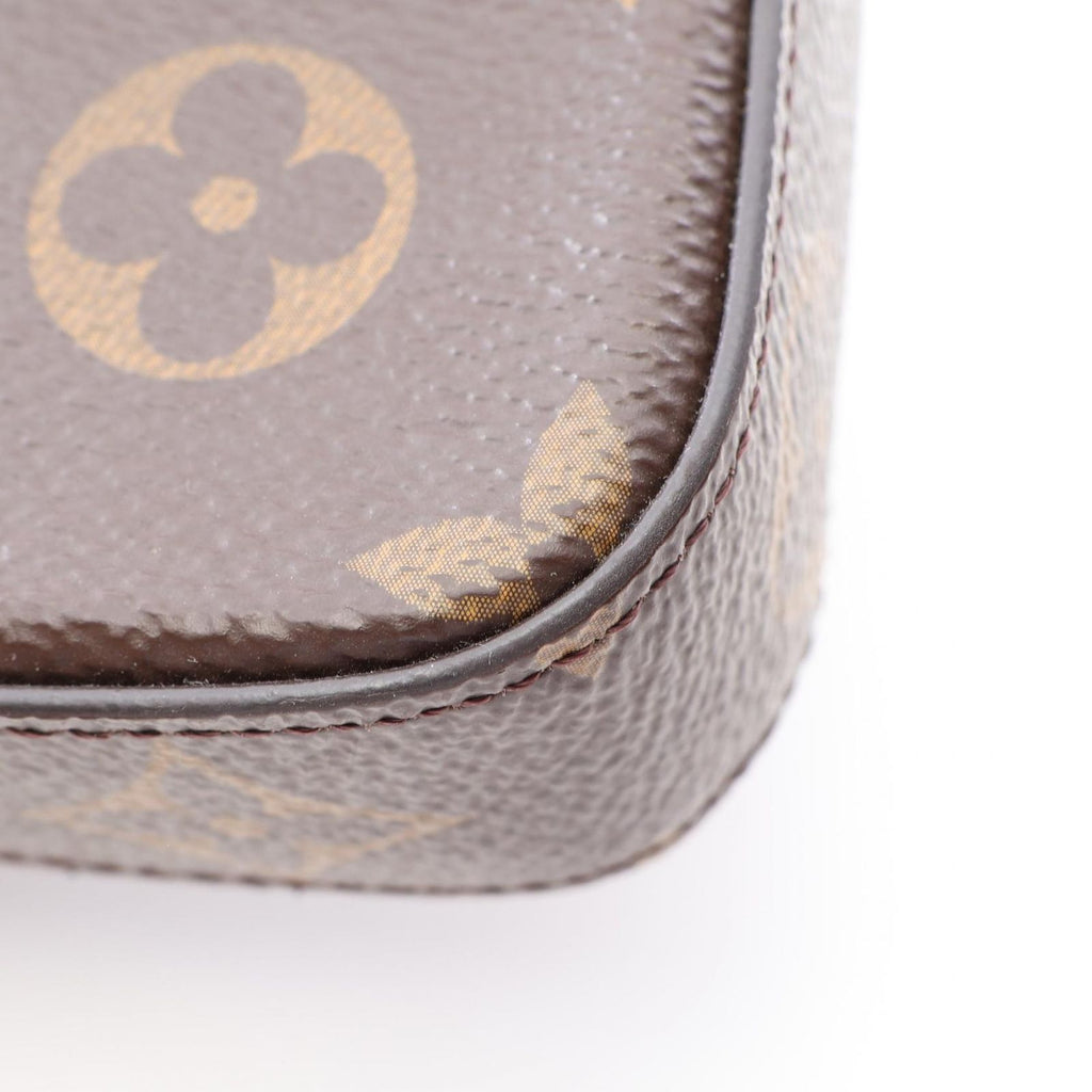 Louis Vuitton Shoulder Bag Pochette Monogram Fuchsia Canvas Leather Felicie — view 8