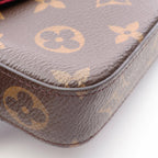 Louis Vuitton Shoulder Bag Pochette Monogram Fuchsia Canvas Leather Felicie — view 7