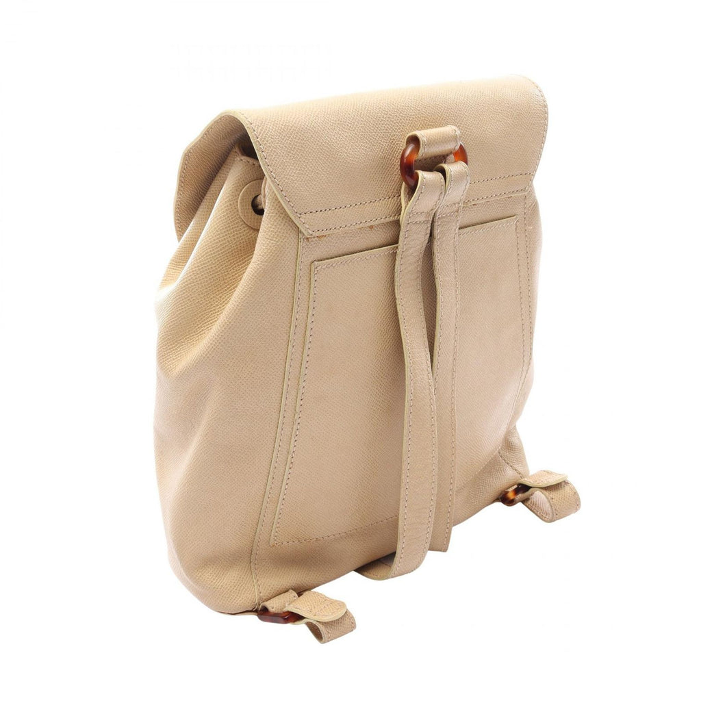 Chanel Backpack CC Logo Light Beige Caviar Leather — view 2