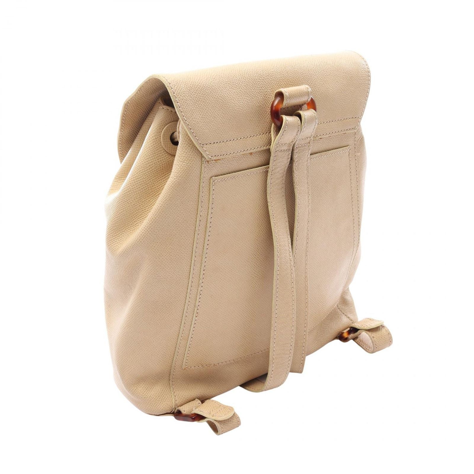 Chanel Backpack CC Logo Light Beige Caviar Leather — view 2