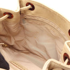 Chanel Backpack CC Logo Light Beige Caviar Leather — view 6