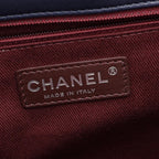 Chanel Shoulder Bag Chain Navy Lambskin — view 4