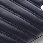 Chanel Shoulder Bag Chain Navy Lambskin — view 8