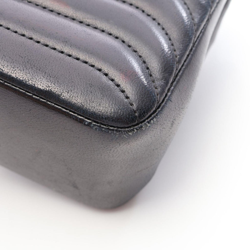 Chanel Shoulder Bag Mademoiselle Small Chain Black Lambskin — view 9