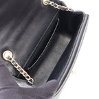 Chanel Shoulder Bag Mademoiselle Small Chain Black Lambskin — view 3