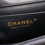 Chanel Shoulder Bag Mademoiselle Small Chain Black Lambskin — view 4