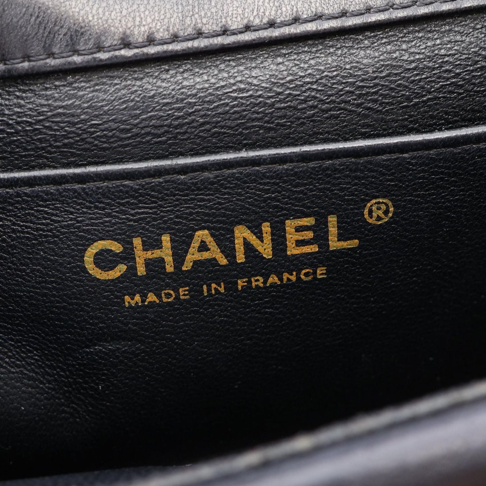 Chanel Shoulder Bag Mademoiselle Small Chain Black Lambskin — view 4
