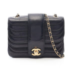 Chanel Shoulder Bag Mademoiselle Small Chain Black Lambskin