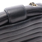 Chanel Shoulder Bag Mademoiselle Small Chain Black Lambskin — view 6