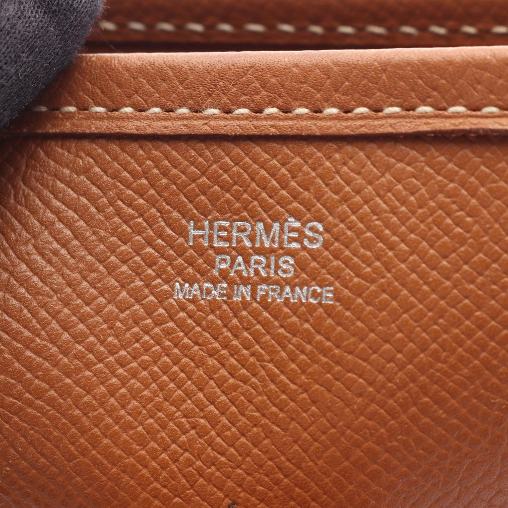 Hermes Shoulder Bag Evelyne 1 PM Gold Leather — view 4