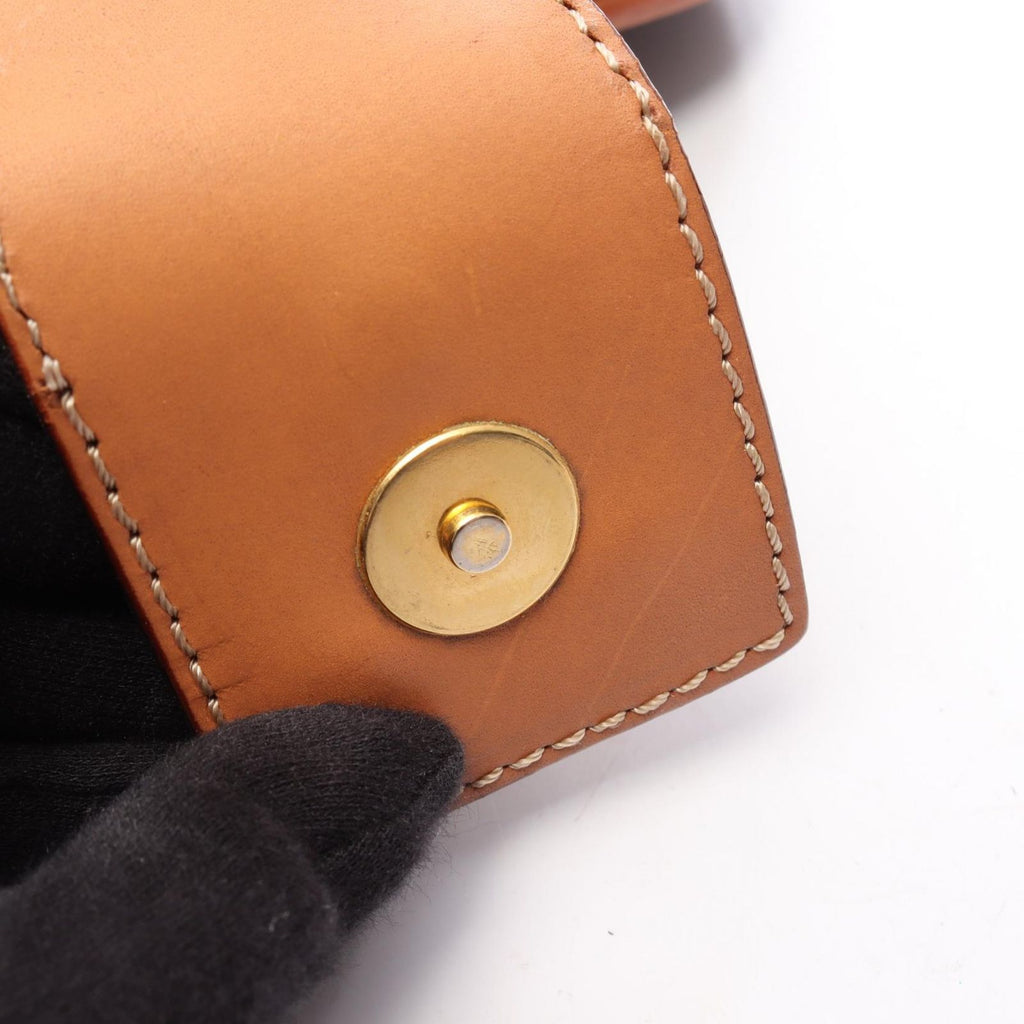 Celine Shoulder Bag Macadam Brown Canvas Leather — view 9