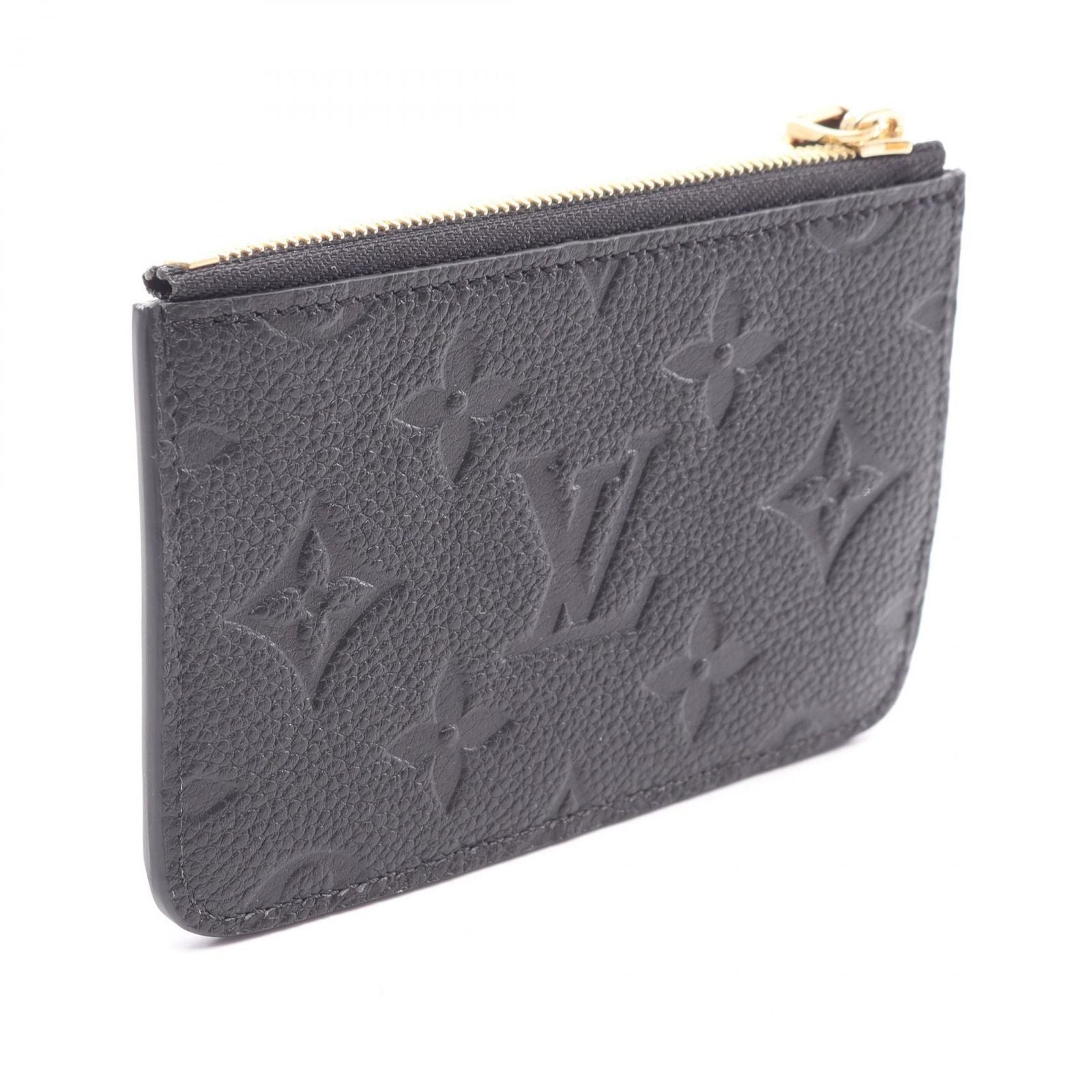Louis Vuitton Card Case Holder Romy Monogram Empreinte Noir Leather — view 2