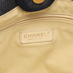 Chanel Tote Deauville Indigo Blue Denim Leather Chain MM — view 4